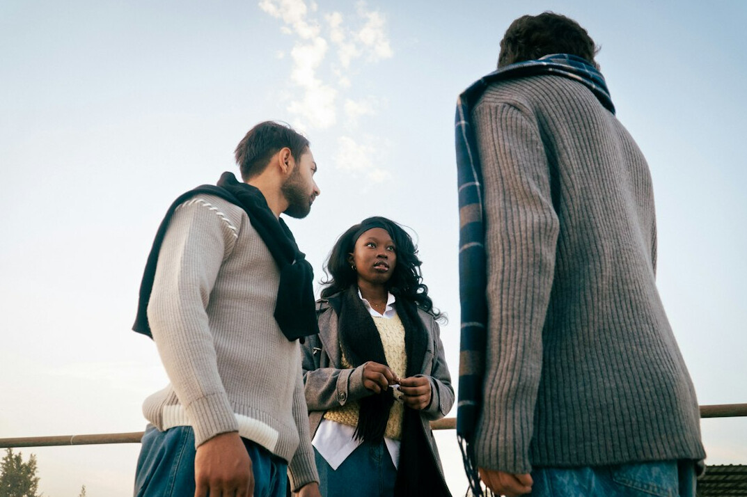 friends talking outdoors