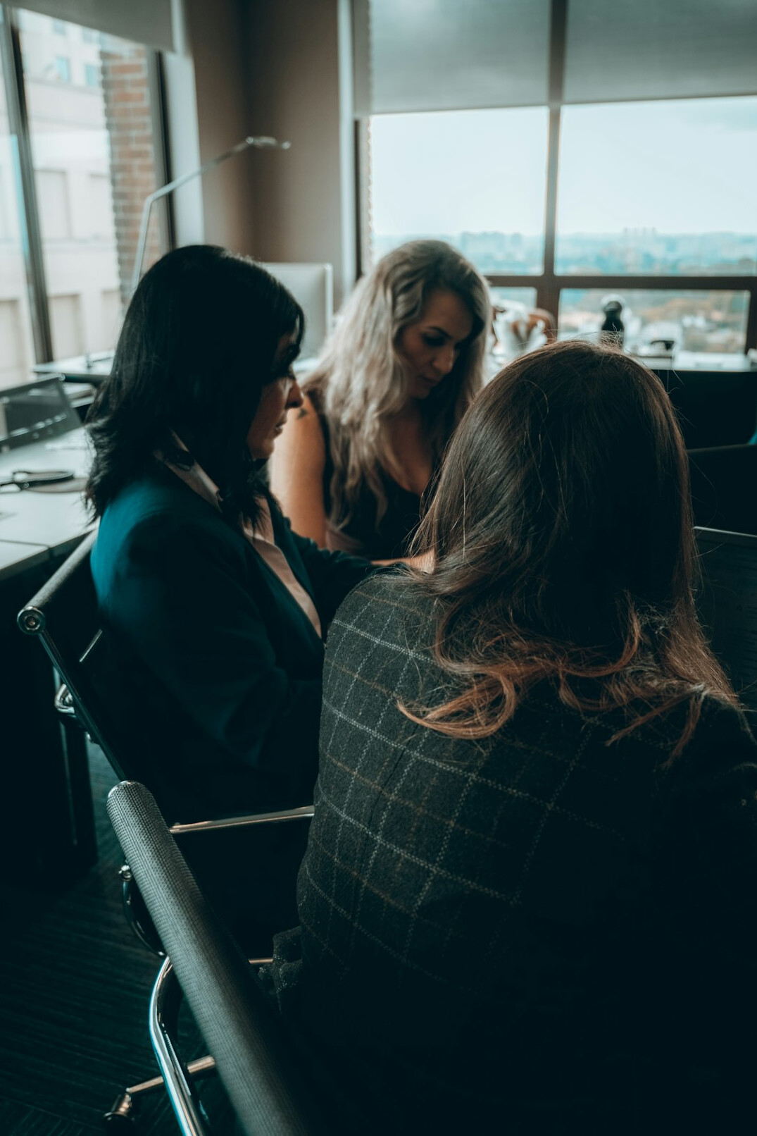 person speaking in a meeting